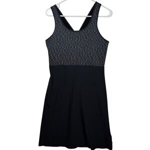 Smartwool Women Willow Lake Black Merino Wool Blend Active Dress SW000229 Size M